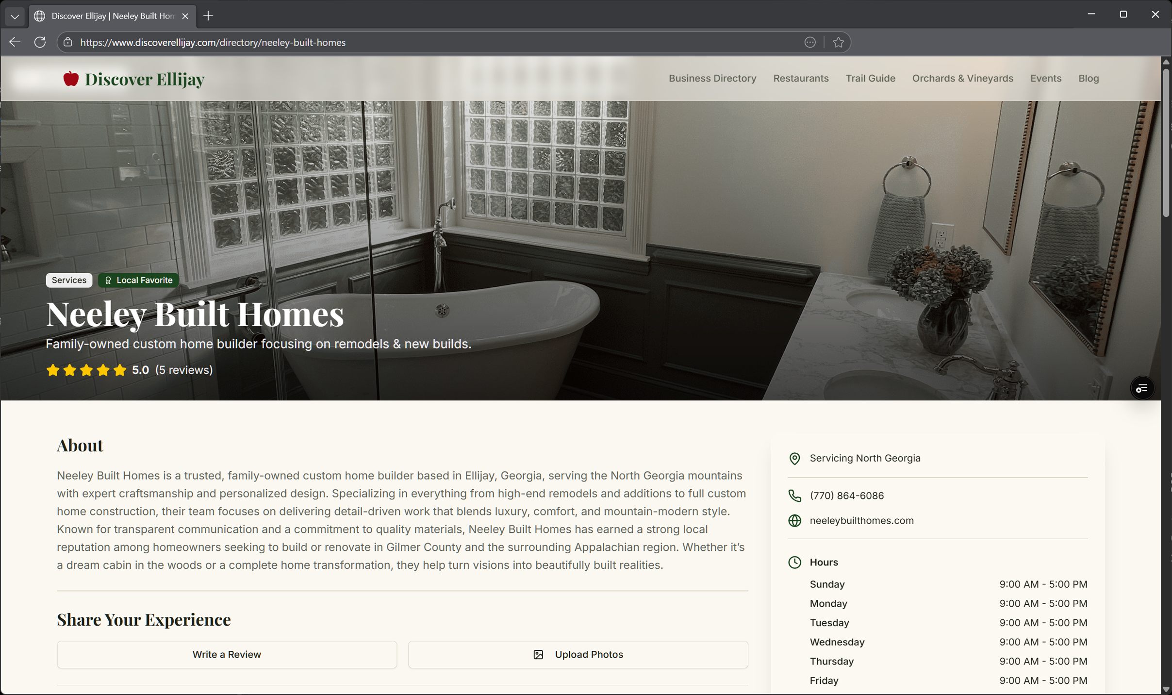 Discover Ellijay Business Listing